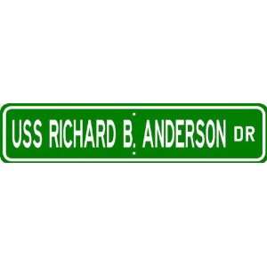  USS RICHARD B ANDERSON DD 786 Street Sign   Navy Patio 