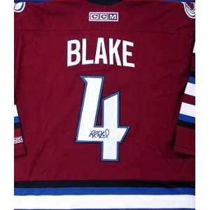 Rob Blake Memorabilia Signed Replica Hockey Jersey