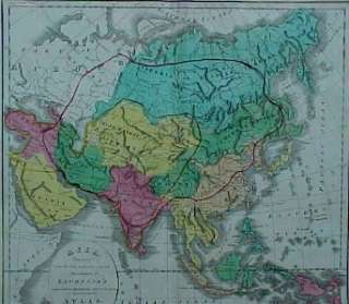 Original 1820 Carey Map ASIA Philippines Korea Vietnam  