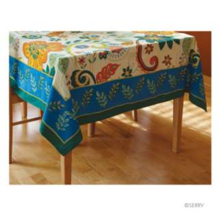 Retro Floral Tablecloth   Fair Trade Winds Textiles & Linens 
