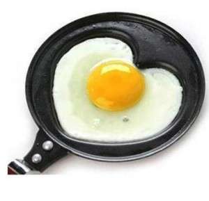 New Mini Heart Shape Egg Fry Frying Pan Non Stick Pot  