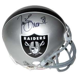 Tim Brown Autographed Oakland Raiders Mini Helmet