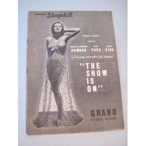   IS ON PLAYBILL (GRAND OPERA HOUSE, CHICAGO): VINCENTE MINNELLI: Books