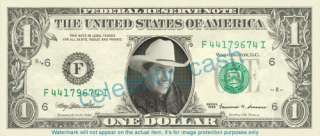 George Strait One Dollar Bill   Mint  