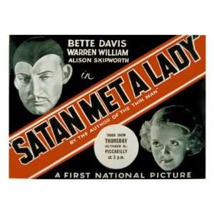 Satan Met a Lady, Warren William, Bette Davis, 1936 Photographic 
