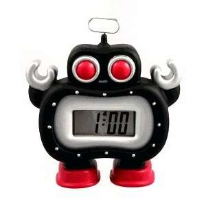   : Black ROBOT snooze Digital ALARM CLOCK home decor NEW: Electronics