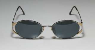   LAURENT 6038 OVAL METAL SILVER/GOLD/GREEN SUNGLASSES/SHADE WOMENS