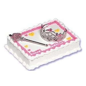  Princess Crown and Wand Cake Topper Set 