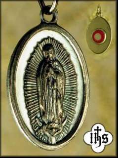 Our Lady of Nuestra Senora de Guadalupe Relic St Medal  