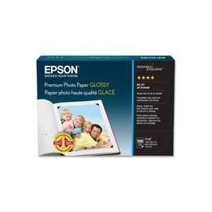  Epson America Inc. Products   Glossy Photo Paper, 68Lb, 10 