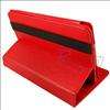 RED 360 Degree Rotary Leather Case Stand Cover for 7  Kindle 
