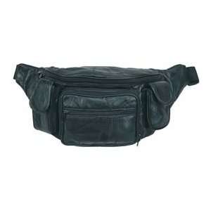 Fanny Pack  Black Leather  7089