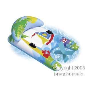    Swimming Pool Pedal Action Float Lounge Chair: Toys & Games