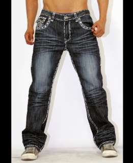 Premium Fashion stones design Jeans white stitch/stones 38x32 cross pu 