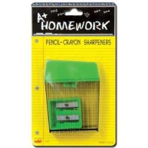  Sharpener Pencil/Crayon   2 pack Case Pack 48 Everything 