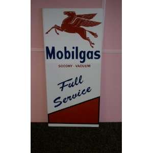    MOBILGAS MOBILOIL MOBIL GAS STATION OLD STYLE SIGN 