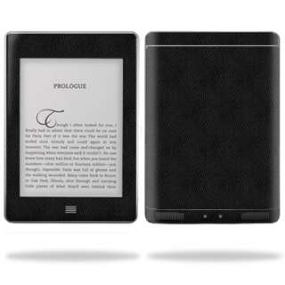 Vinyl Skin Decal Cover for  Kindle Touch Tablet Black Leather 