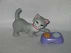 Mattel Barbie Kitty Cat Figure with Food Dish Toy Piece