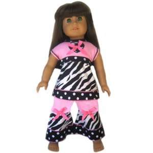   New ZEBRA N PINK Outfit fit AMERICAN GIRL DOLL clothes Toys & Games