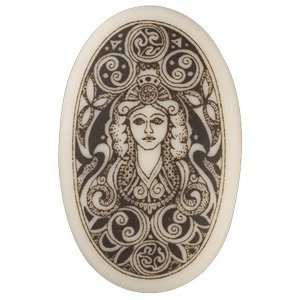  Celtic Goddess Pendant   Porcelain Jewelry