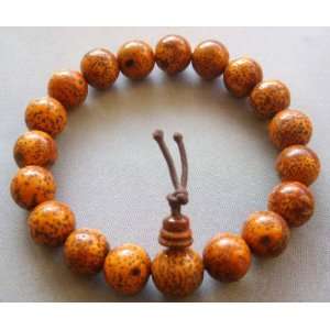  Natural Bodhi Beads Buddhist Prayer Bracelet Wrist Mala 