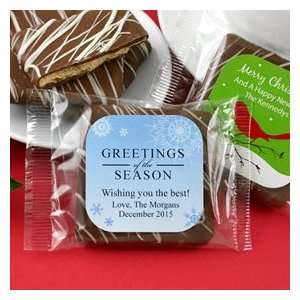   Holiday Chocolate Graham Cracker Favors