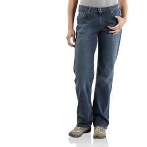  Carhartt WB016 Womens Relaxed Fit Stretch Jean   Straight 
