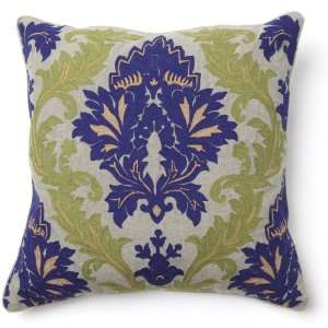   Embroidery Blue and Green Throw Pillow   Set of 2
