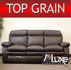 genuine leather sofa recliner modern new packaged  