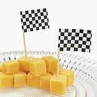 Checkered Racing Flag Cupcake Picks Cake Decorations *NEW*