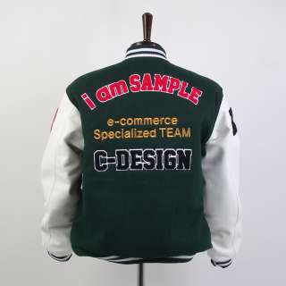   PERSONAL CHENILLE LETTER EMBROIDERY VARSITY LETTERMAN TEAM JACKETS