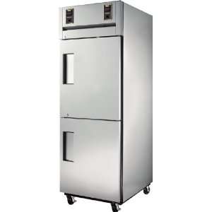    2HS Reach in Dual Temp Cooler Freezer Solid Half Doors Appliances