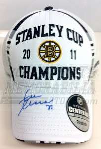   Boston Bruins signed autographed Stanley Cup locker room hat  