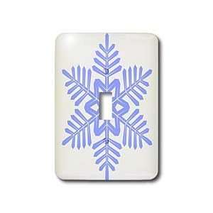   Christmas Blue Snowflake  Holiday Art   Light Switch Covers   single
