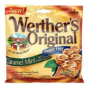 Werthers Sugar Free   Caramel Mint, 2.75 oz bag, 12 count  