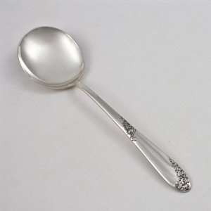  Sweetheart Rose by Lunt, Sterling Cream Soup Spoon 