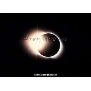  Diamond ring effect, total solar eclipse Framed Prints 