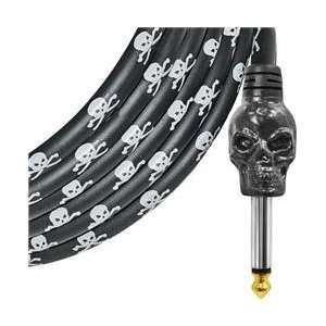  Bullet Cable Skull Instrument Cable Black Electronics
