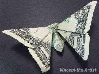 Dollar Money Origami BUTTERFLY Great Oragami Gift Idea  