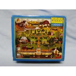 Charles Wysocki 1000 Piece Jigsaw Puzzle Titled, Uncle Jacks Topiary 