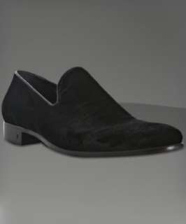John Varvatos black velvet Lexington Pump loafers   up to 70 
