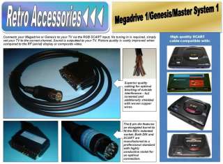 US seller! Sega Genesis 1 Master System 1 Micomsoft XRGB cable lead 