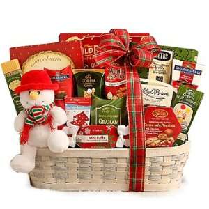 Snowmans Holiday Wishes Gift Basket  Grocery & Gourmet 