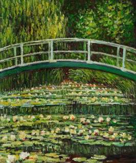 Japanese Bridge Monet oil paintings on canvas Landscape  