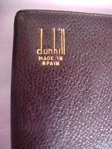 VINTAGE DUNHILL SMALL CIGAR CIGARETTE CASE BROWN MOROCCO LEATHER 