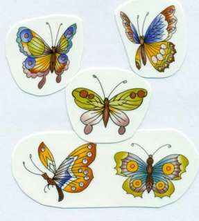 10 Oriental Butterfly 1 1/4 Waterslide Ceramic Decals  