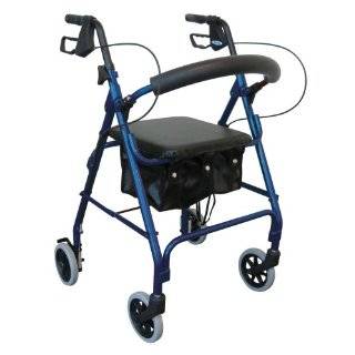Drive Medical 8 Wheel Folding Deluxe Walkabout Lite Rollator with 