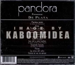 PANDORA De Plata CD NEW c/ Kalimba Ilse Mimi Flans +  