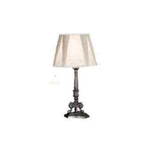 Meyda Tiffany 21167 One Light Table Lamp on Lionfoot, Antique Pewter 