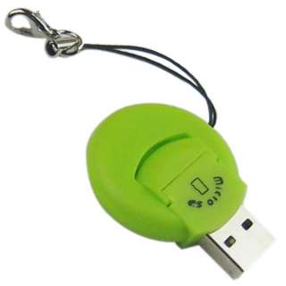 USB 2.0 Mini Micro SD TF Memory Card Reader Blue #8925  